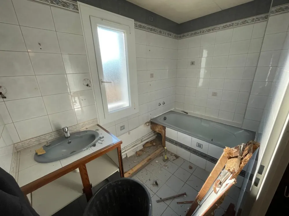 Construction salle de bain